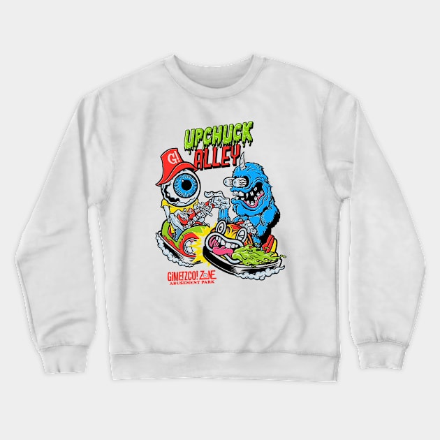 Upchuck Alley - G’Zap! Crewneck Sweatshirt by GiMETZCO!